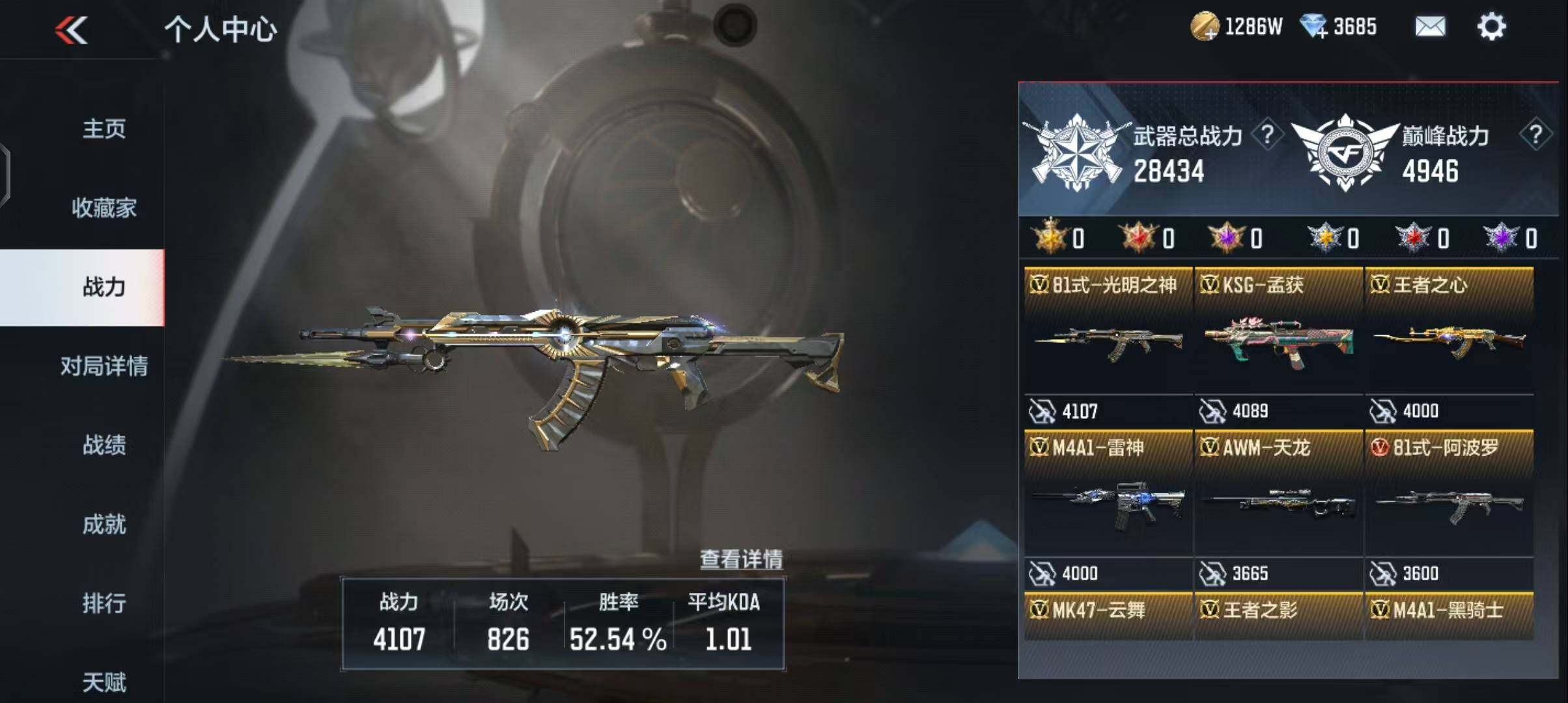 CFMEY367581枪战王者账号详情图6 CFMEY367581枪战王者账号详情图6