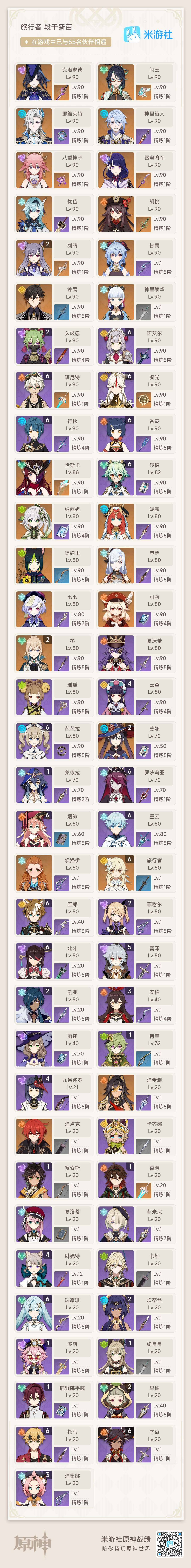 YSEY31293原神账号详情图3