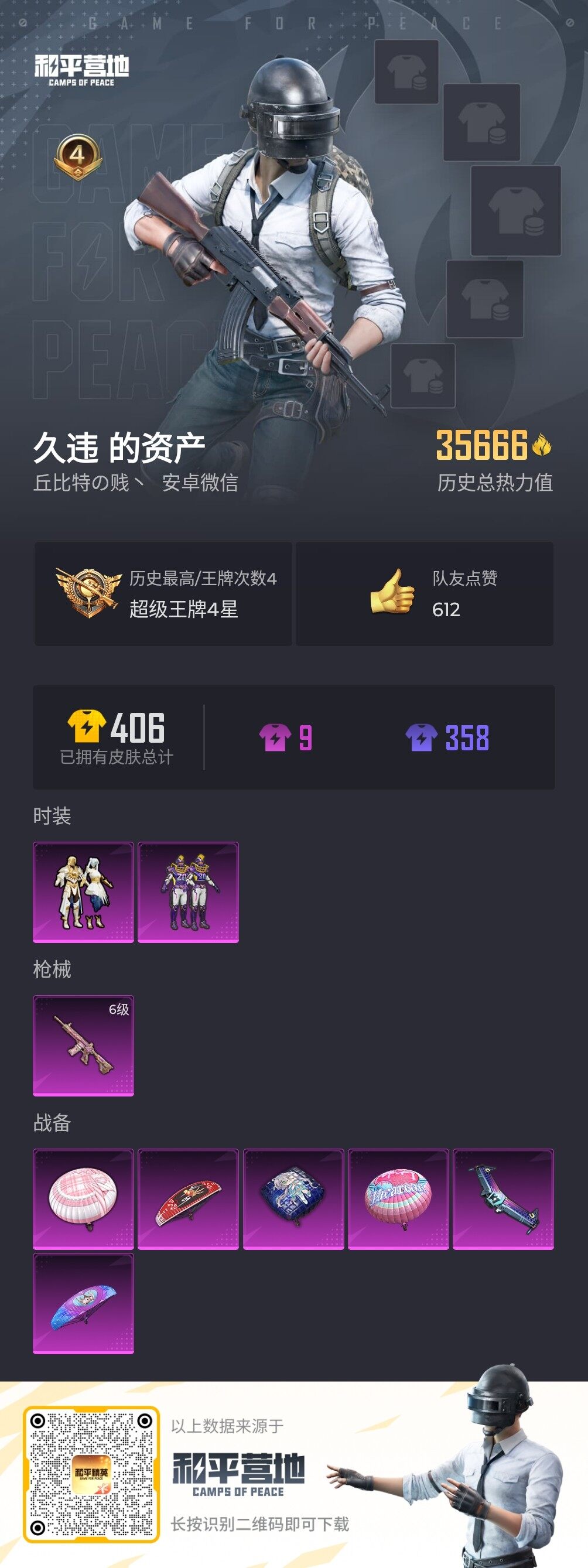 HPJM3263169和平精英账号详情图8 HPJM3263169和平精英账号详情图8