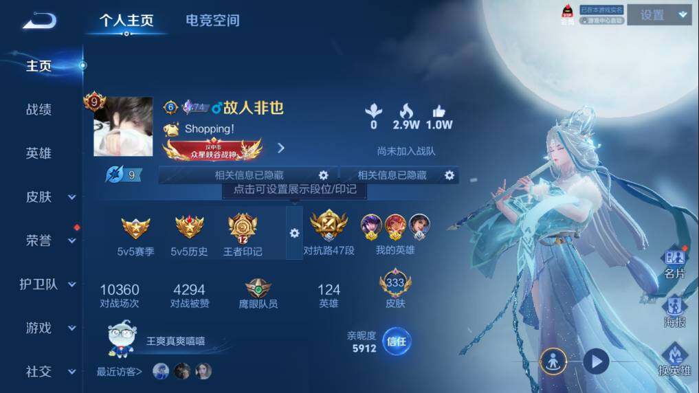 WZQM3103654王者荣耀账号详情图2