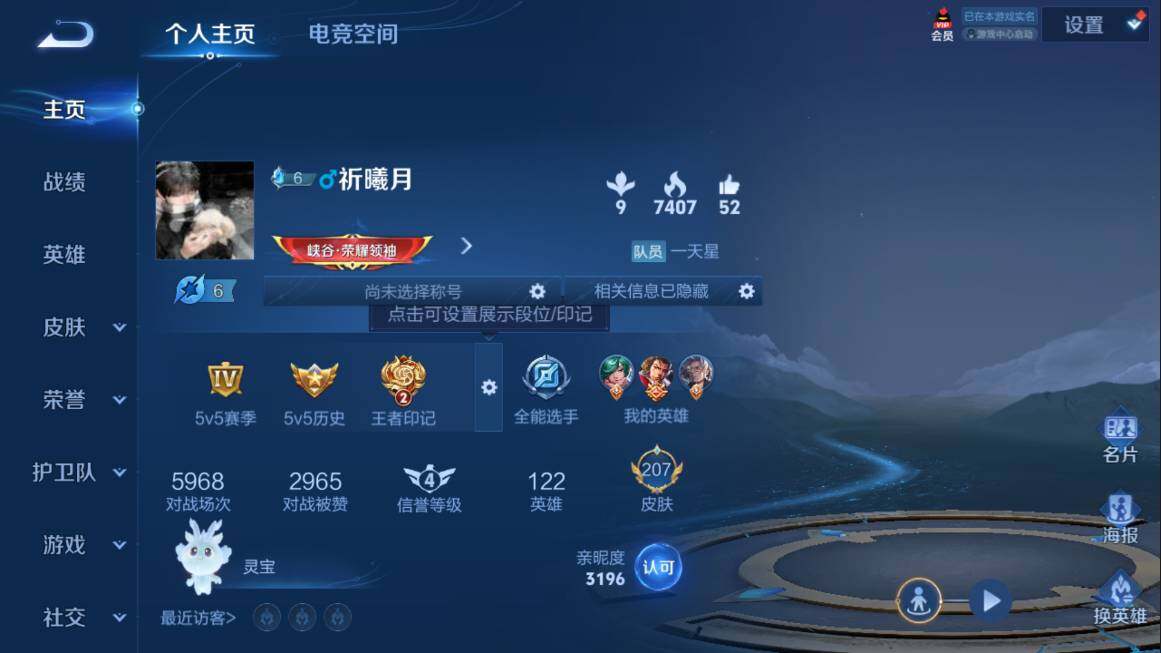WZQM3103666王者荣耀账号详情图2