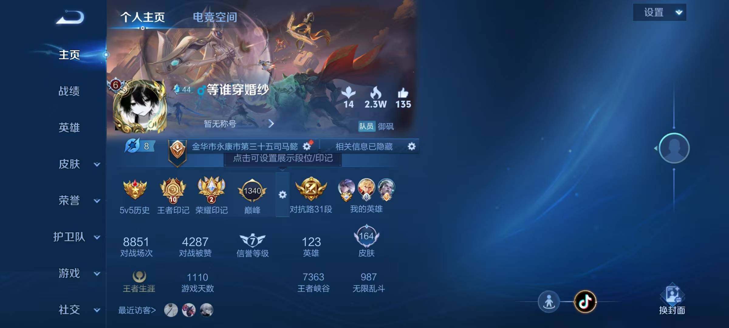 WZJZ3101347王者荣耀账号详情图4