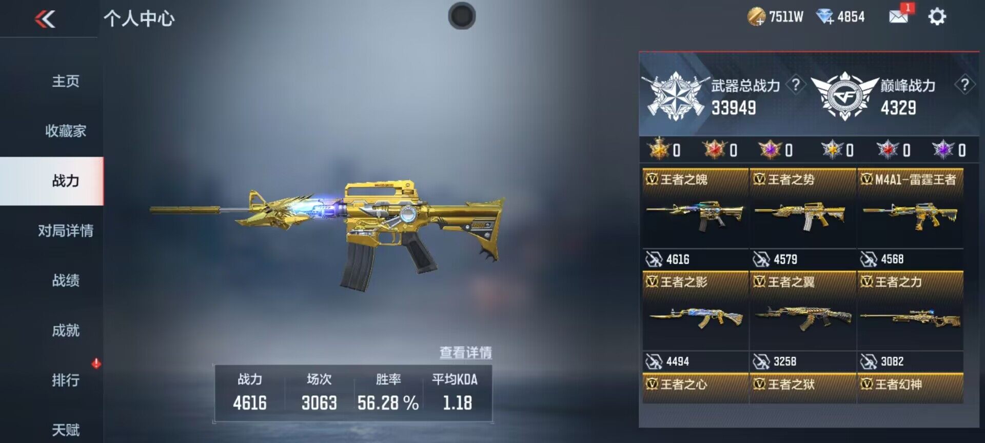 CFMEY322601枪战王者账号详情图25 CFMEY322601枪战王者账号详情图25