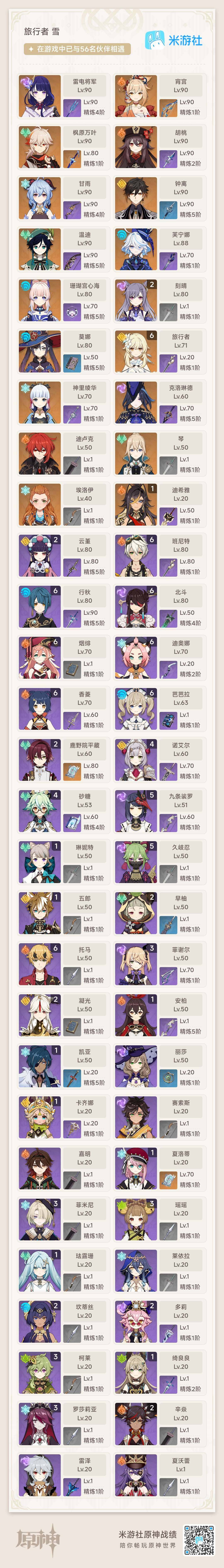 YSEY31579原神账号详情图9 YSEY31579原神账号详情图9