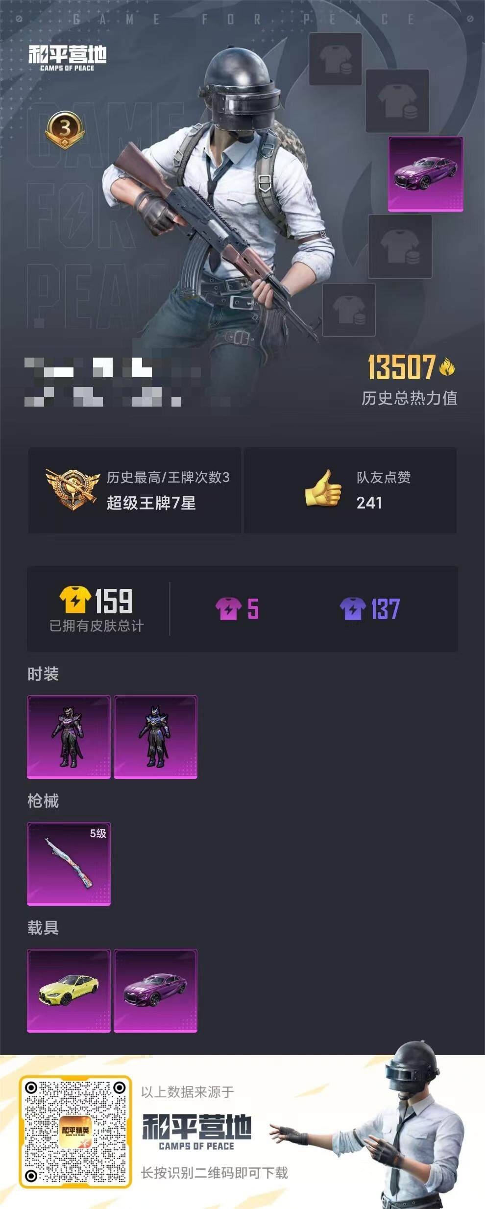 HPEY3165651和平精英账号详情图3