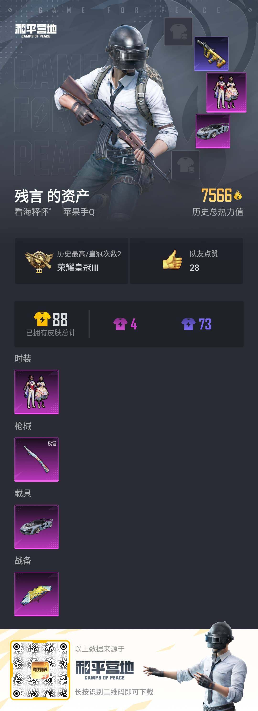 HPQM3169465和平精英账号详情图2