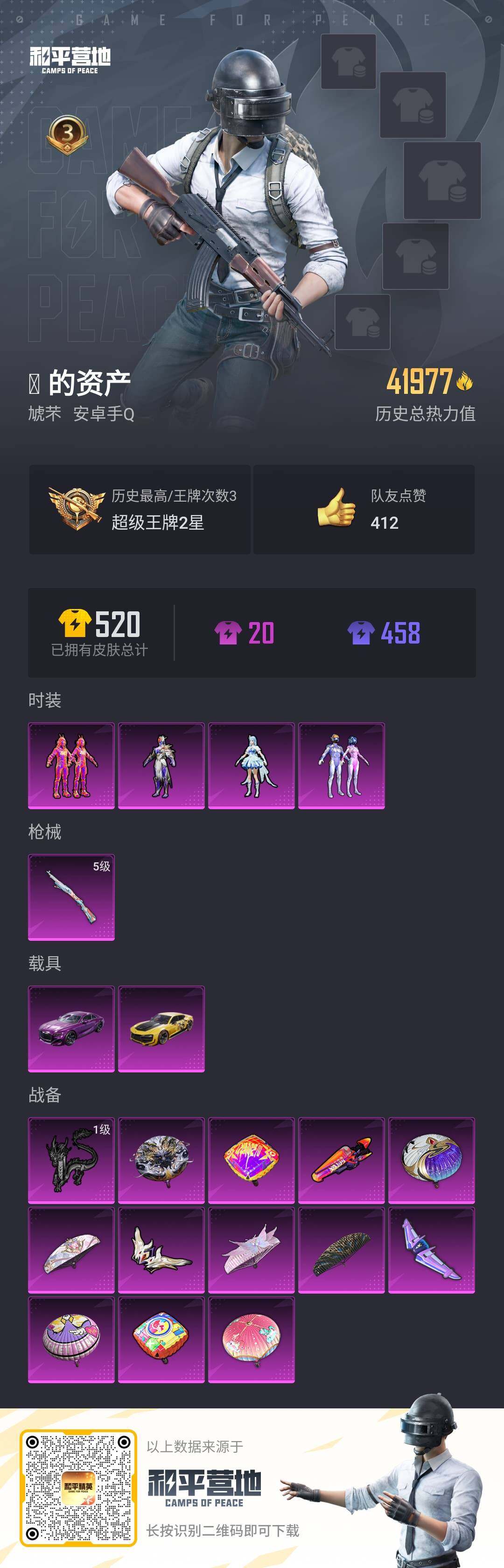 HPQM3169703和平精英账号详情图2