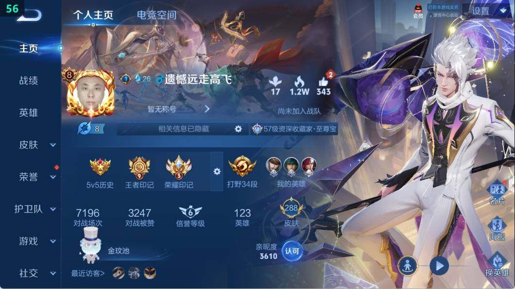 WZ033106266王者荣耀账号详情图7 WZ033106266王者荣耀账号详情图7