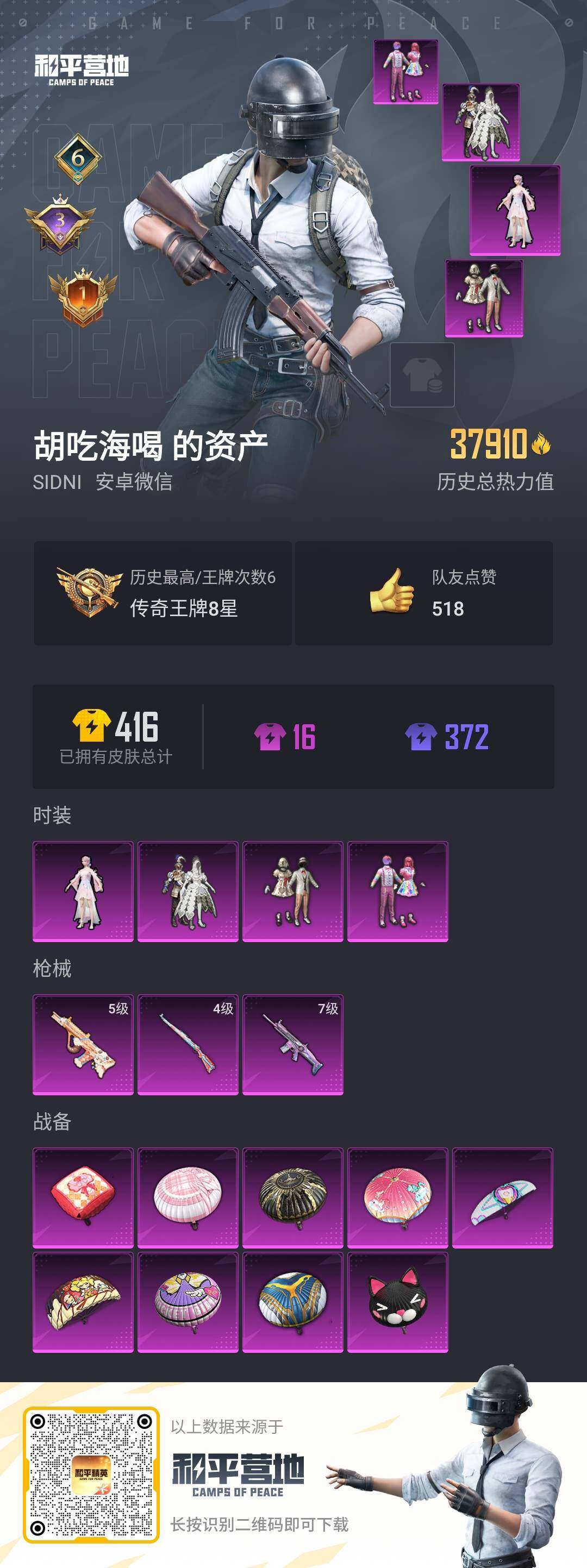HPQM3170098和平精英账号详情图5