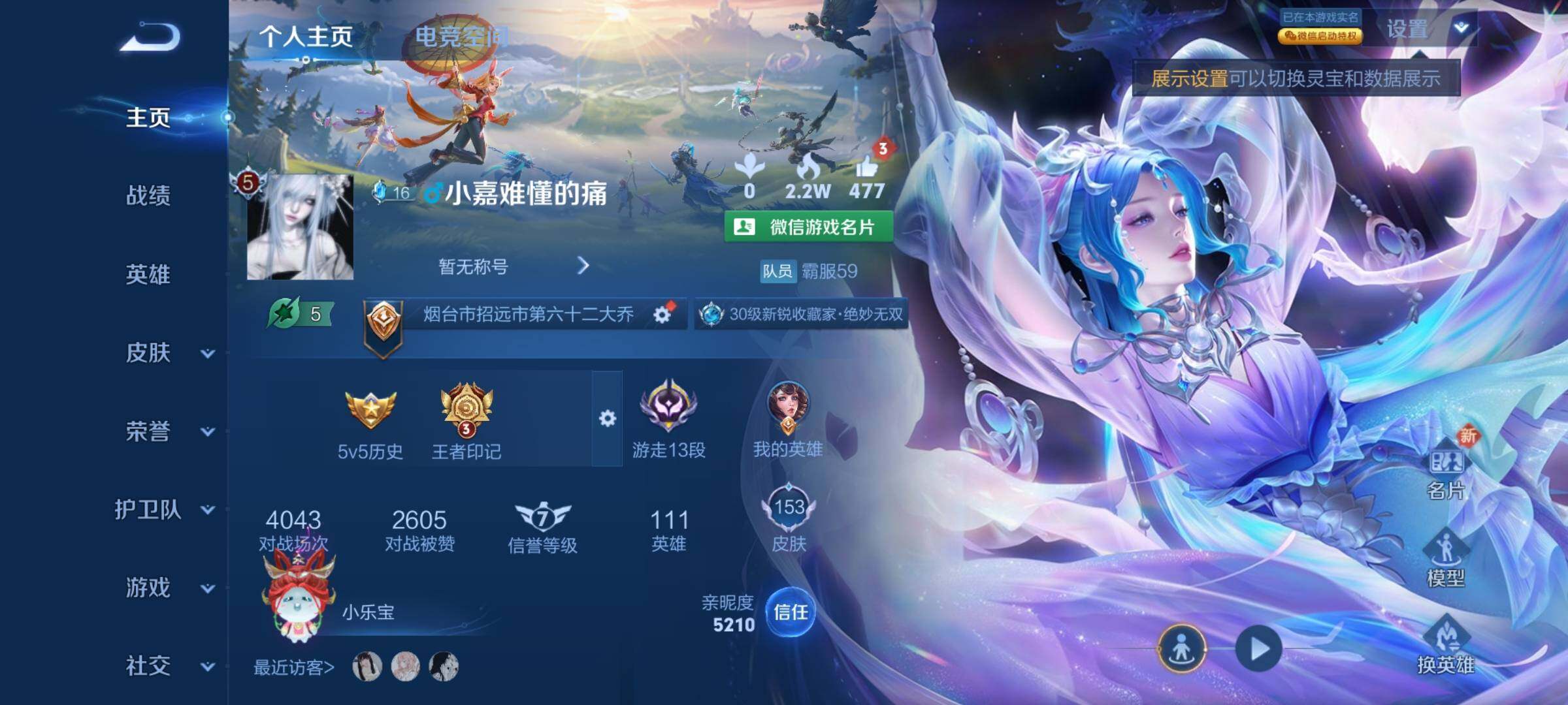 WZ033110184王者荣耀账号详情图10 WZ033110184王者荣耀账号详情图10