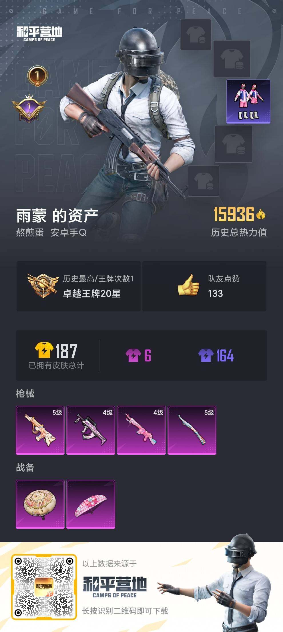 HPEY3173989和平精英账号详情图3