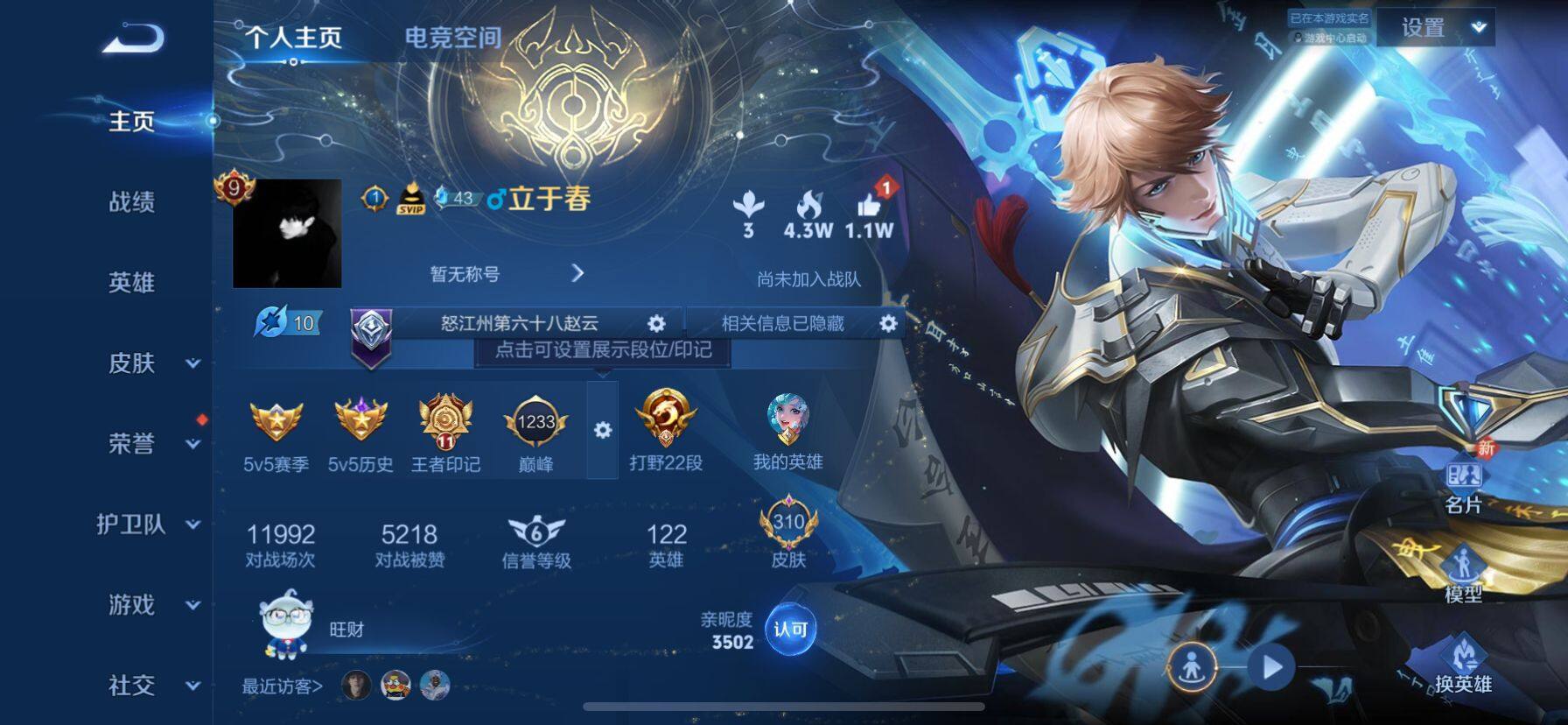 WZ033110082王者荣耀账号详情图12 WZ033110082王者荣耀账号详情图12