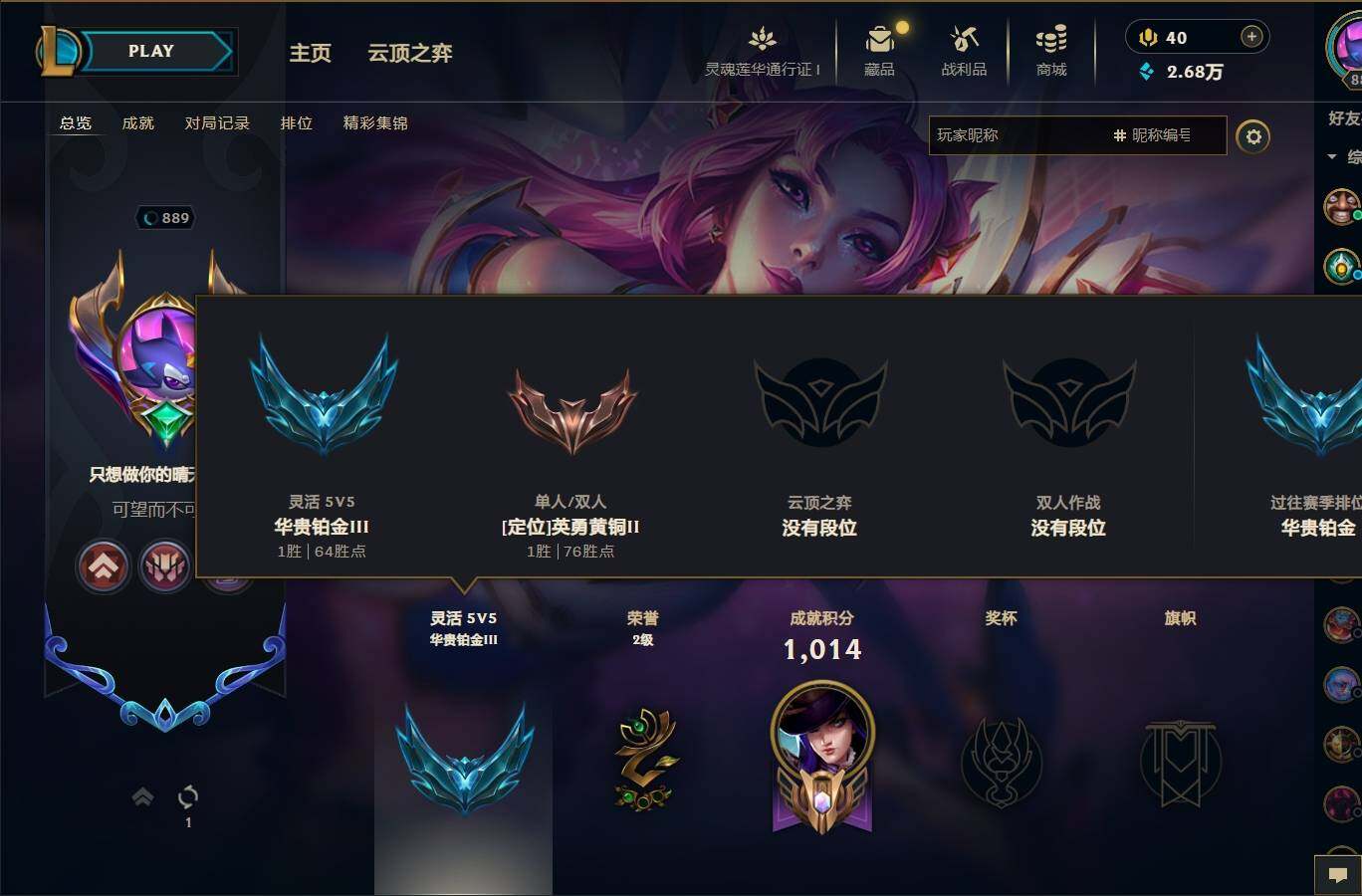 LOLEY35947英雄联盟账号详情图8 LOLEY35947英雄联盟账号详情图8
