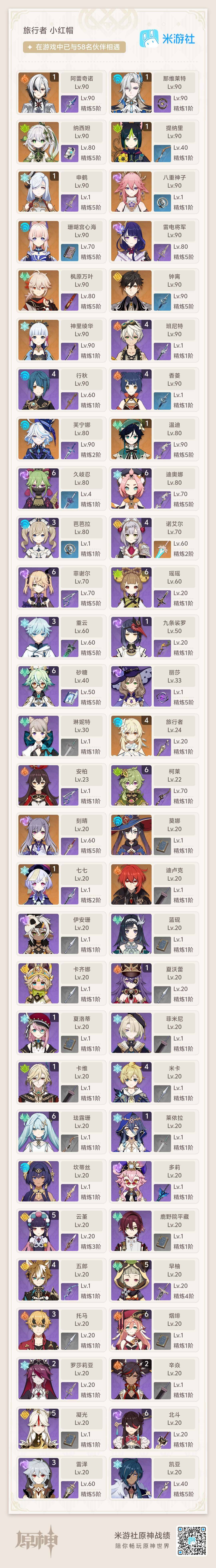 YSEY31734原神账号详情图8 YSEY31734原神账号详情图8