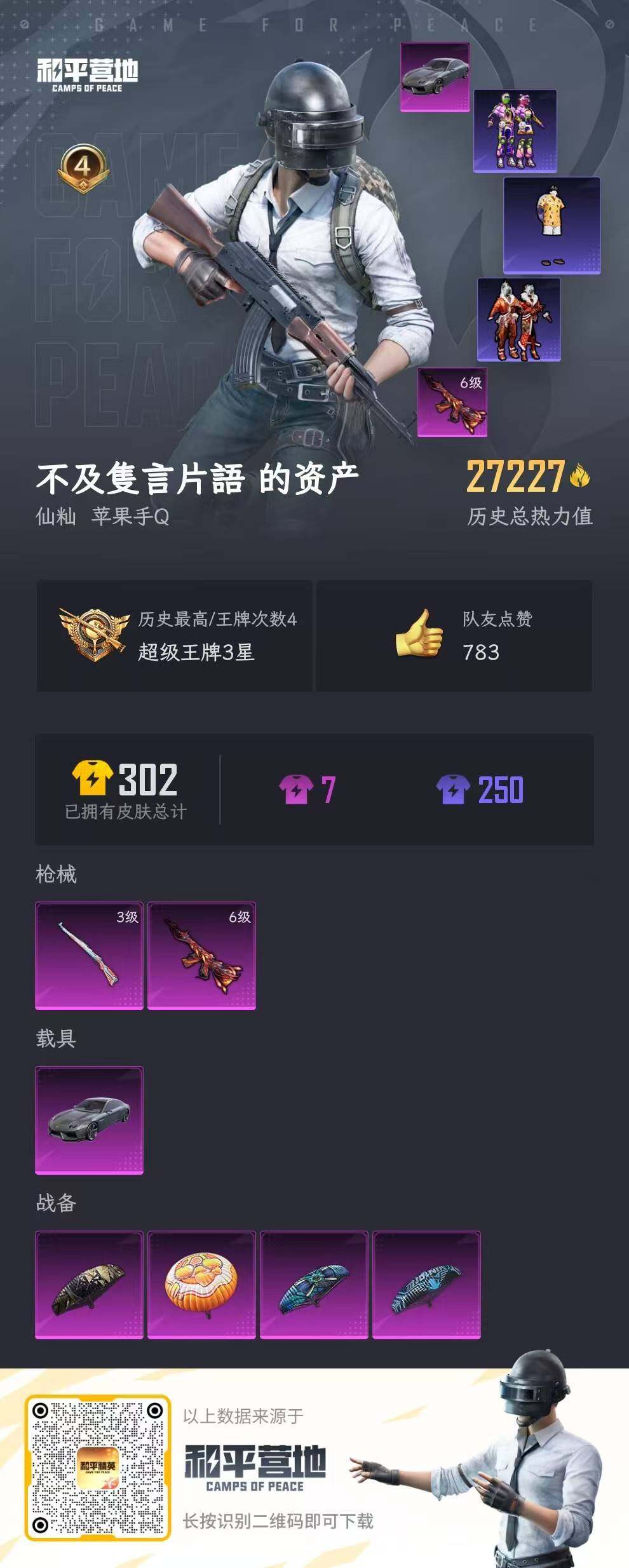 HPJZ3199466和平精英账号详情图4 HPJZ3199466和平精英账号详情图4