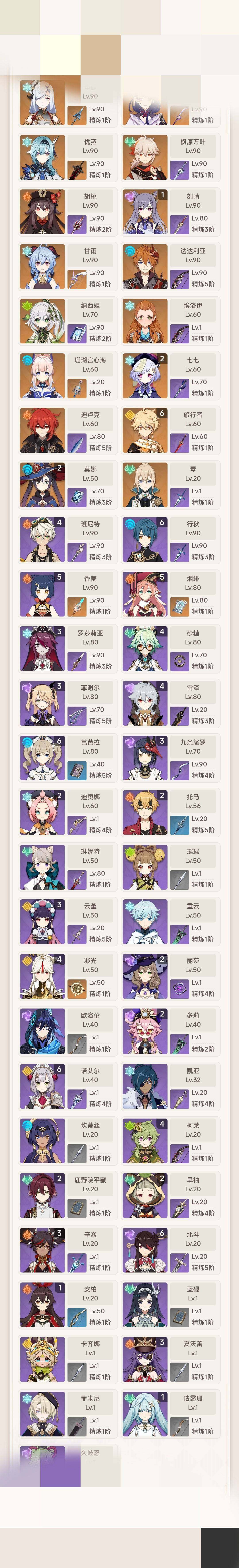 YSEY32355原神账号详情图5 YSEY32355原神账号详情图5