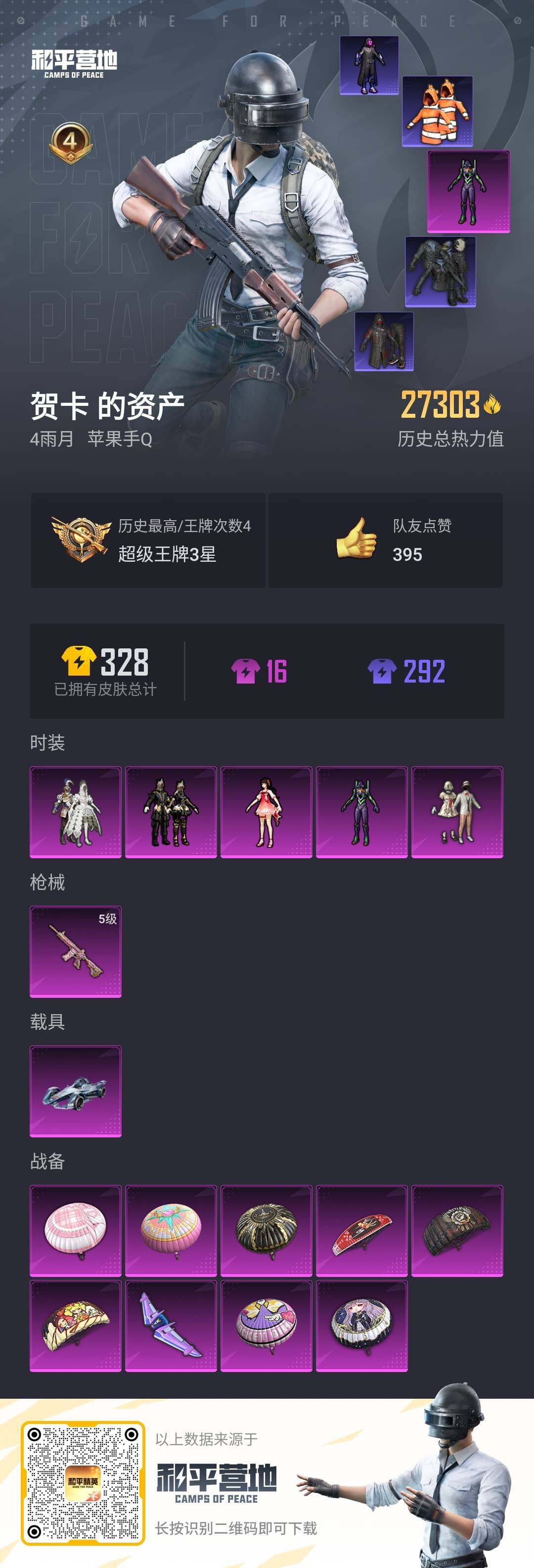 HPQM3197907和平精英账号详情图5 HPQM3197907和平精英账号详情图5
