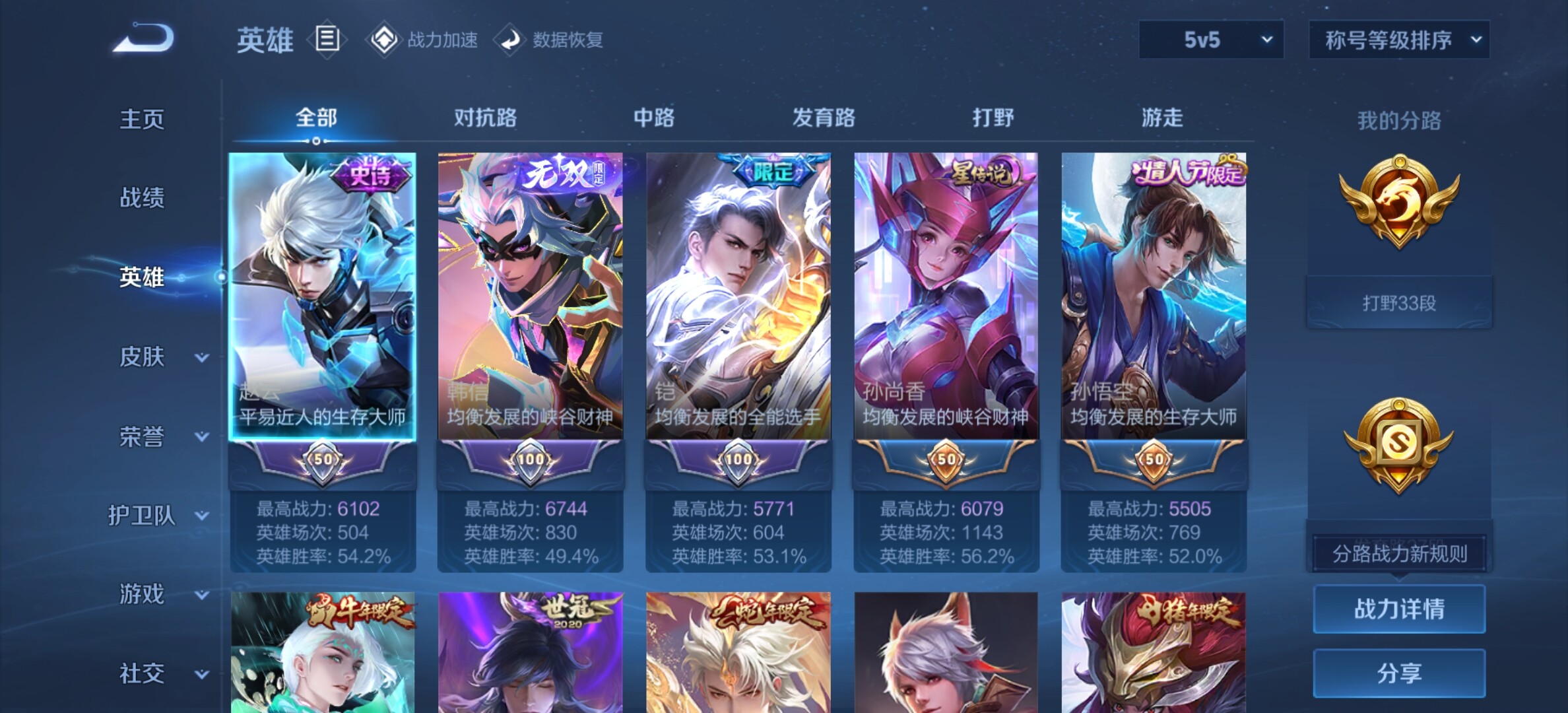 WZYXS3242528王者荣耀账号详情图3