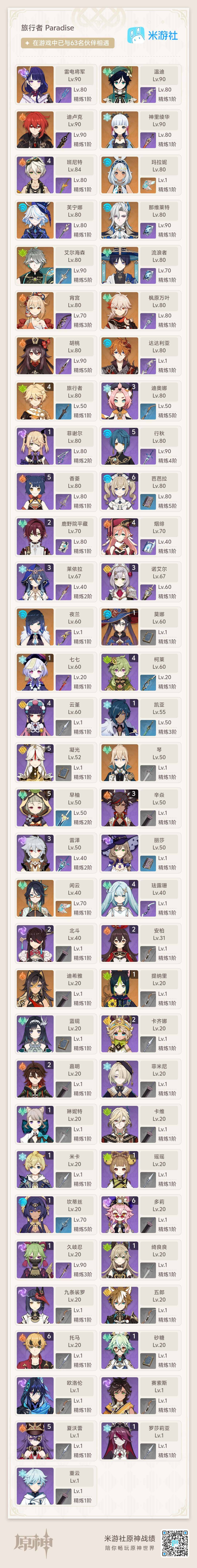 YSEY32458原神账号详情图8 YSEY32458原神账号详情图8