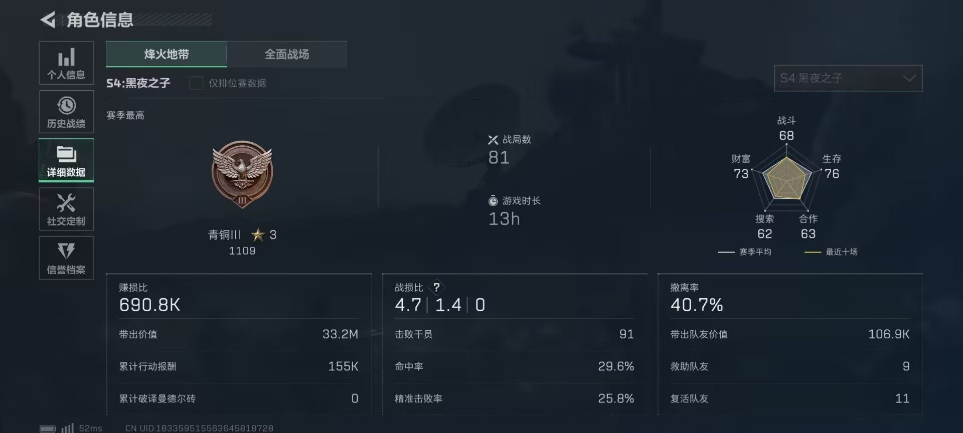 SJZEY33962三角洲行动账号详情图11 SJZEY33962三角洲行动账号详情图11