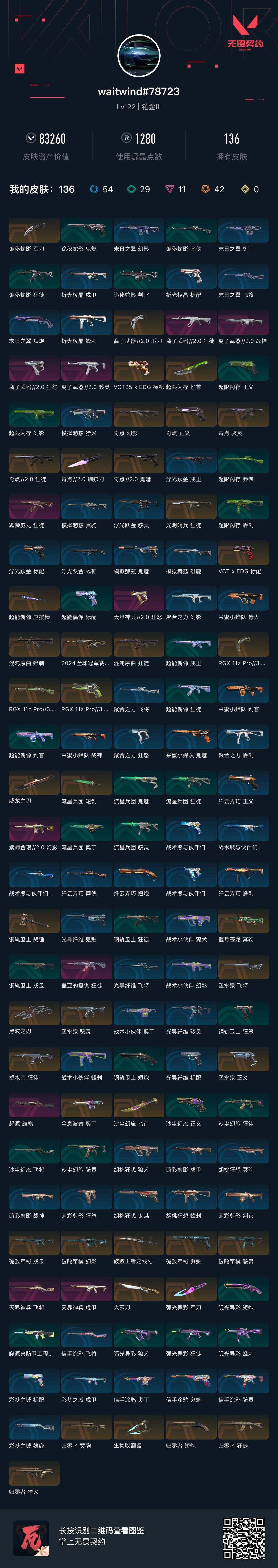 WWQEY34093无畏契约账号详情图7 WWQEY34093无畏契约账号详情图7