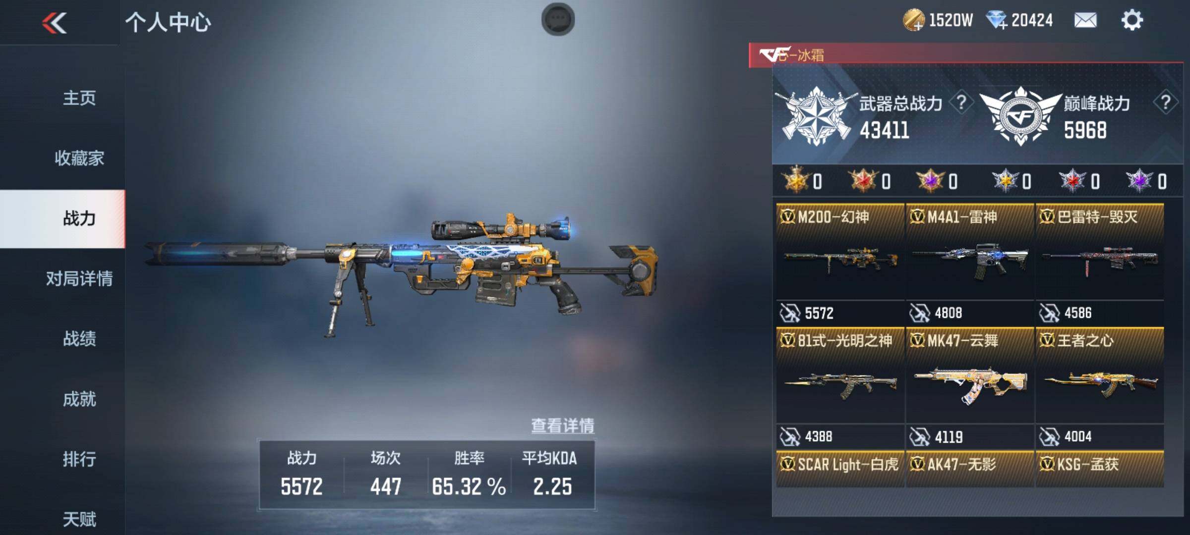 CFMEY325934枪战王者账号详情图4 CFMEY325934枪战王者账号详情图4