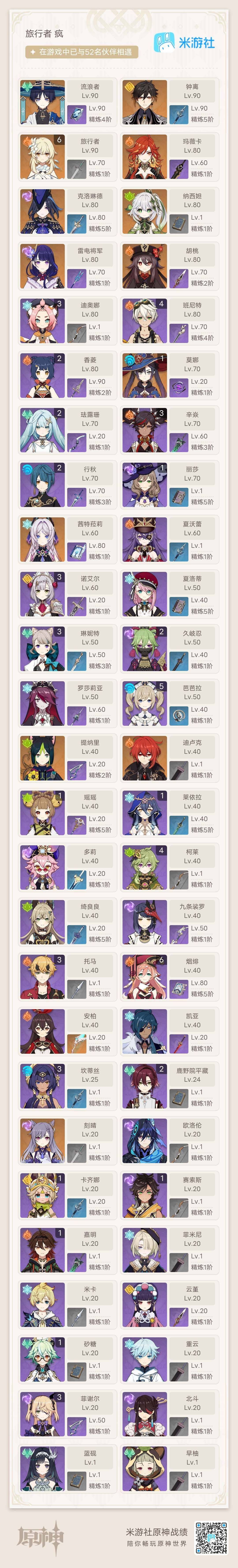 YSEY32522原神账号详情图4 YSEY32522原神账号详情图4