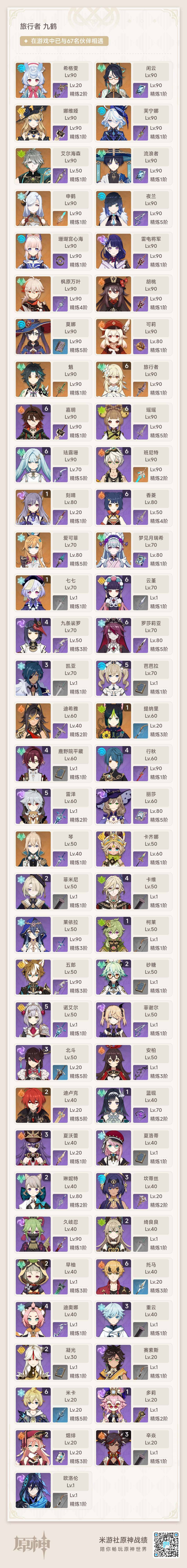 YSEY32586原神账号详情图8 YSEY32586原神账号详情图8