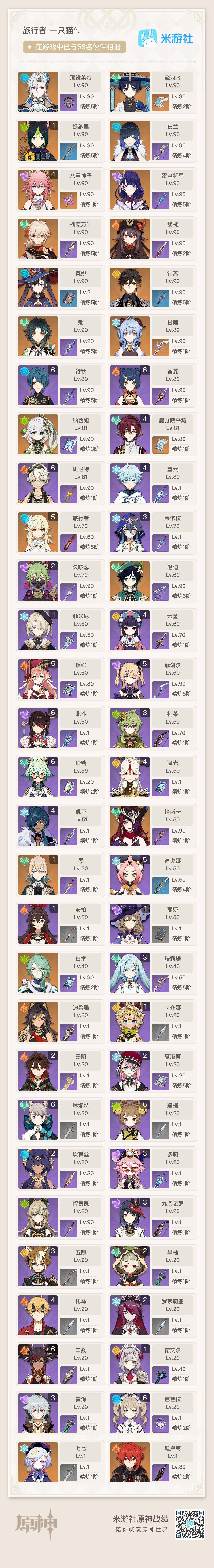 YSEY32585原神账号详情图8 YSEY32585原神账号详情图8