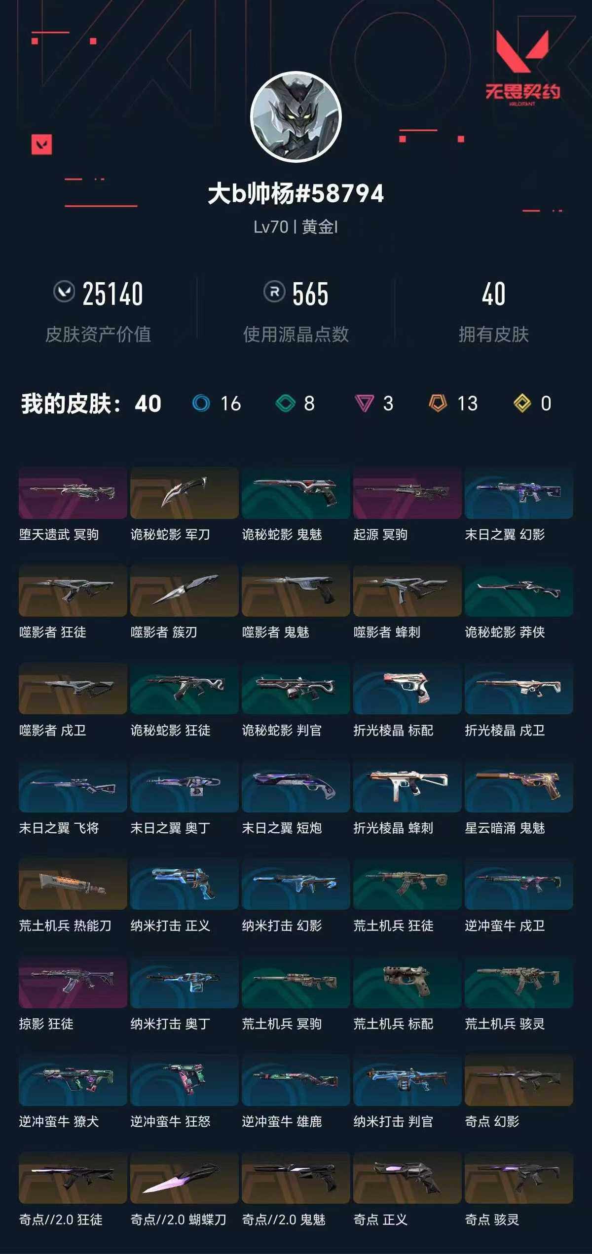 WWQXL34308无畏契约账号详情图2 WWQXL34308无畏契约账号详情图2