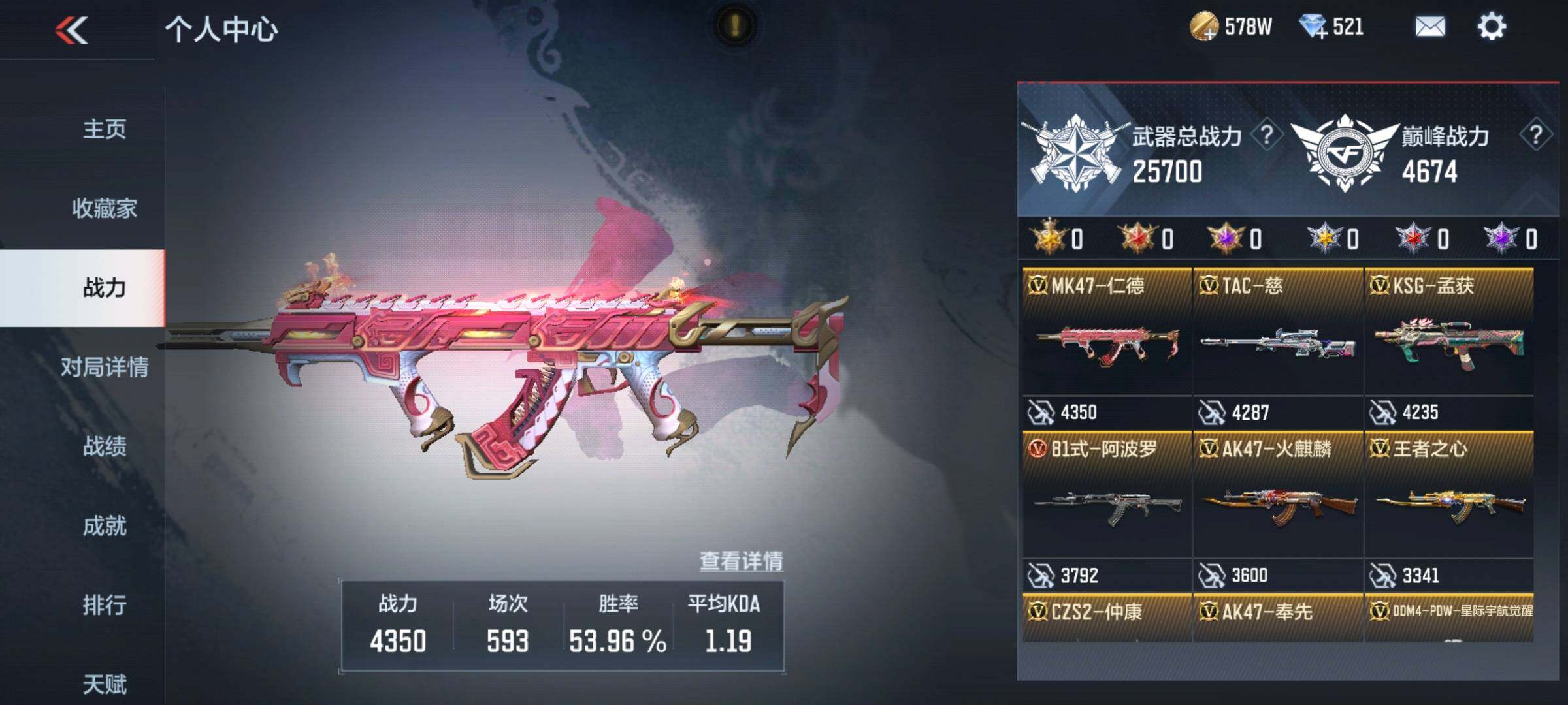CFMEY327173枪战王者账号详情图4 CFMEY327173枪战王者账号详情图4