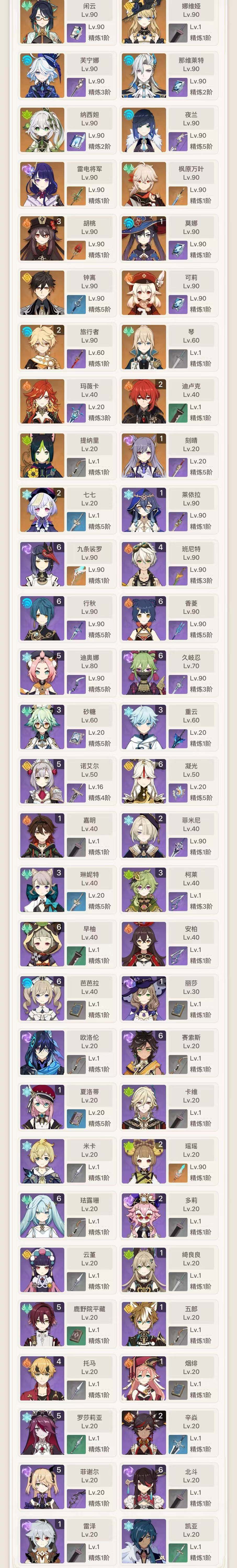YSEY32790原神账号详情图22 YSEY32790原神账号详情图22