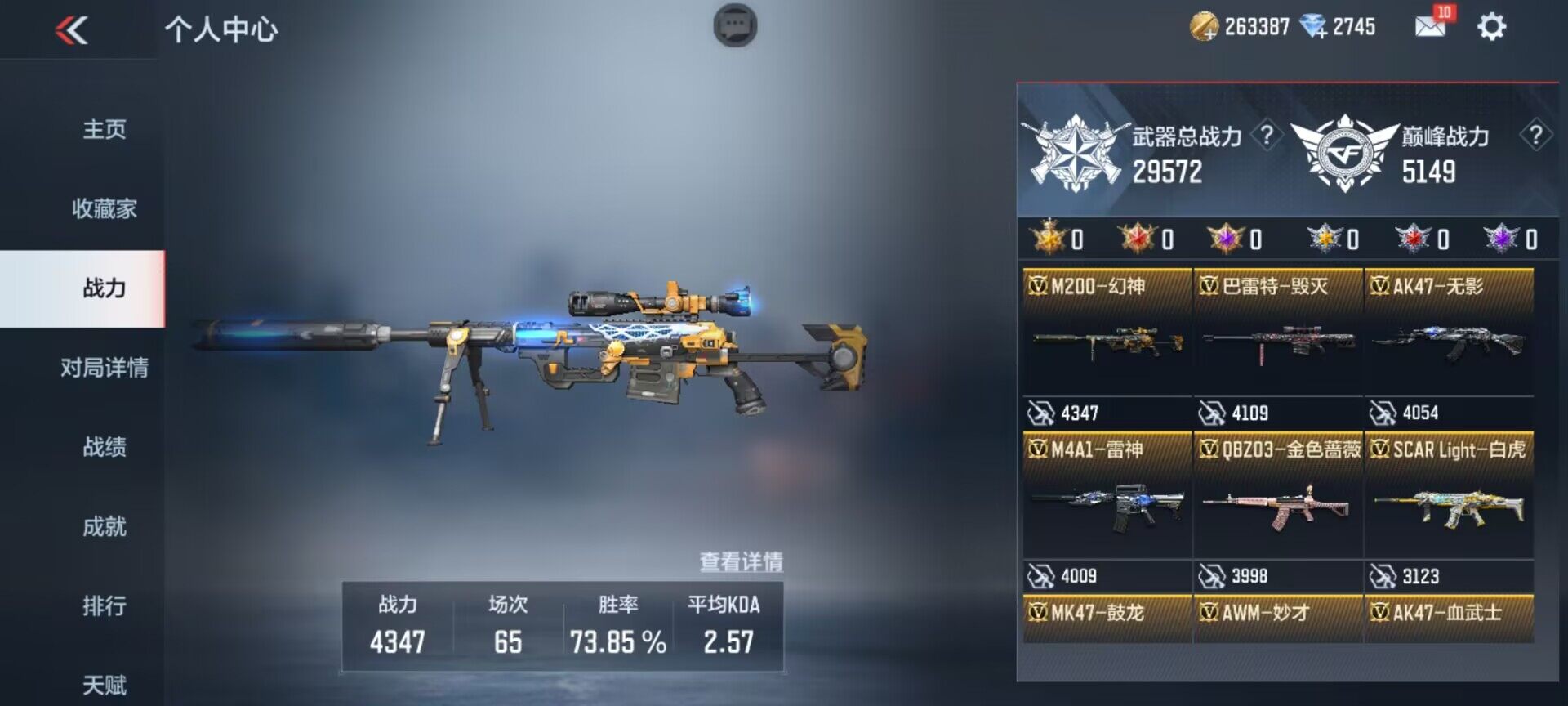 CFMEY327350枪战王者账号详情图3 CFMEY327350枪战王者账号详情图3