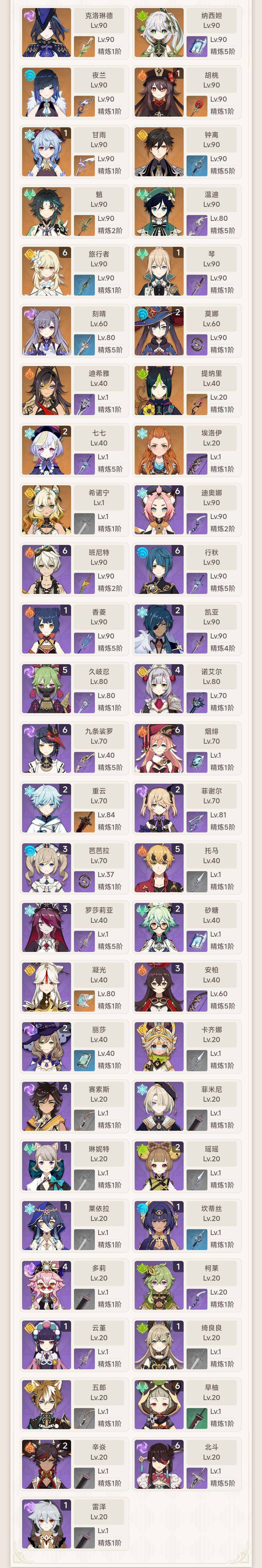 YSEY32832原神账号详情图4 YSEY32832原神账号详情图4
