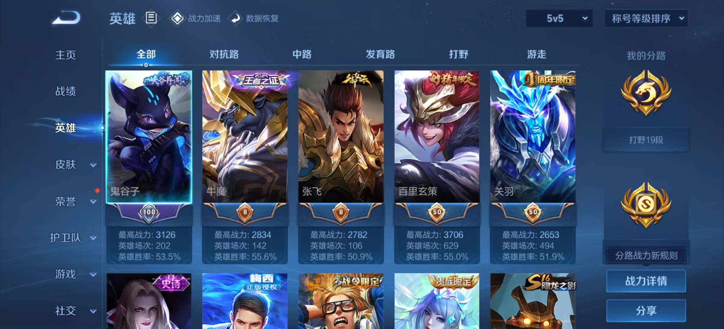 WZYXS3202810王者荣耀账号详情图3