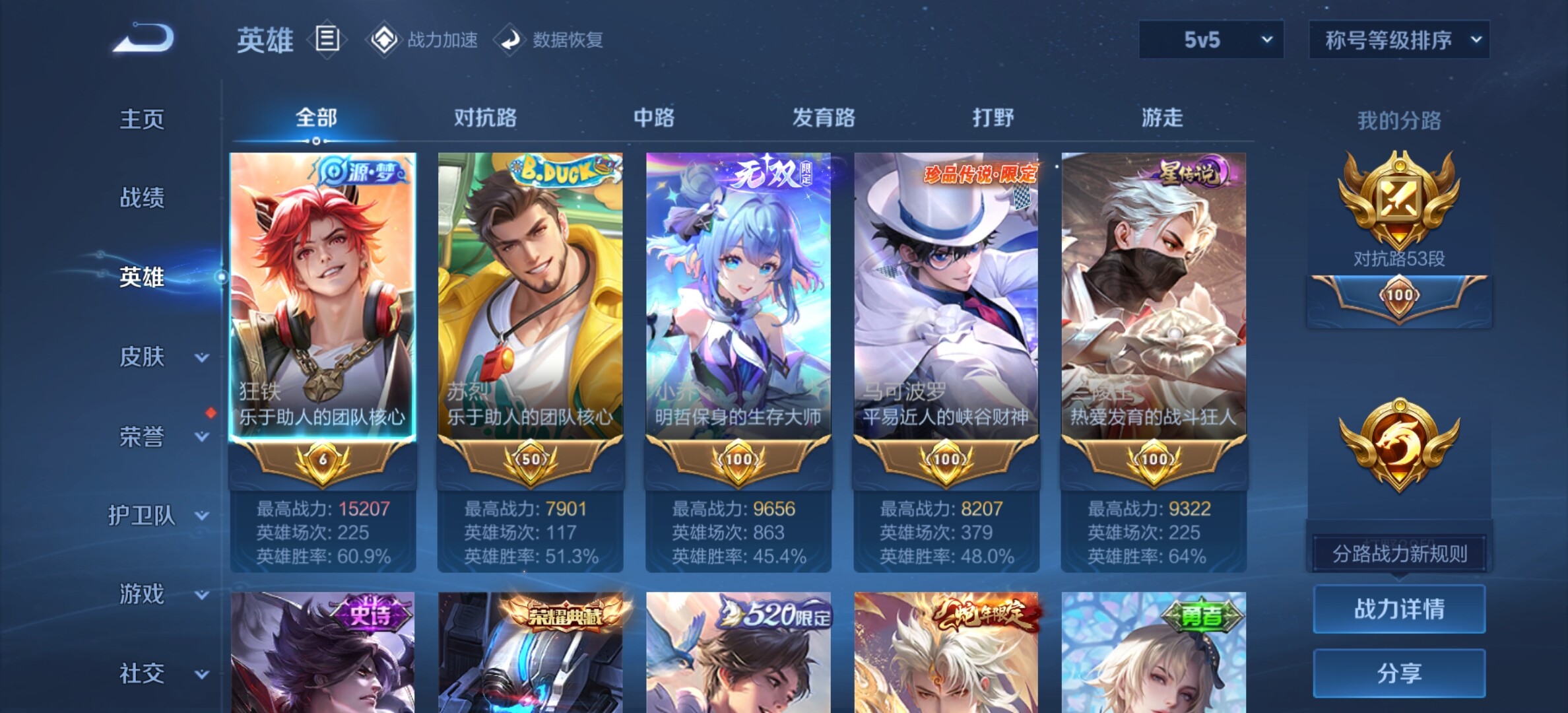 WZYXS3203275王者荣耀账号详情图3 WZYXS3203275王者荣耀账号详情图3