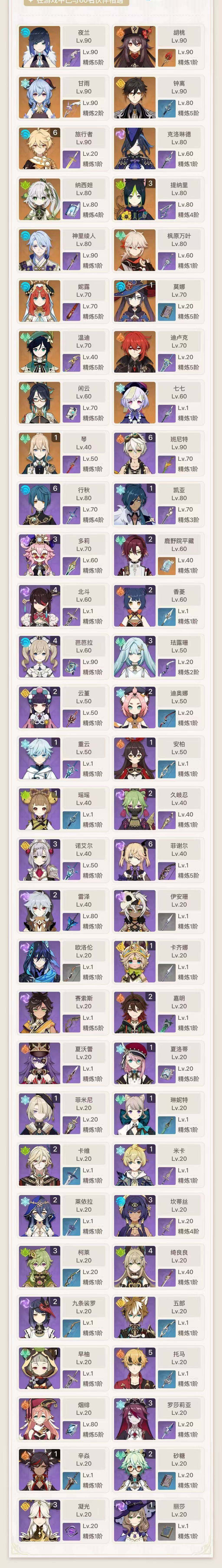 YSEY32848原神账号详情图3
