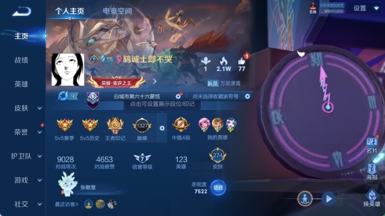 WZ033137208王者荣耀账号详情图8 WZ033137208王者荣耀账号详情图8