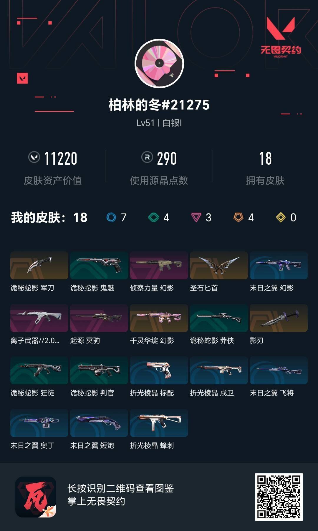 WWQEY34498无畏契约账号详情图4 WWQEY34498无畏契约账号详情图4
