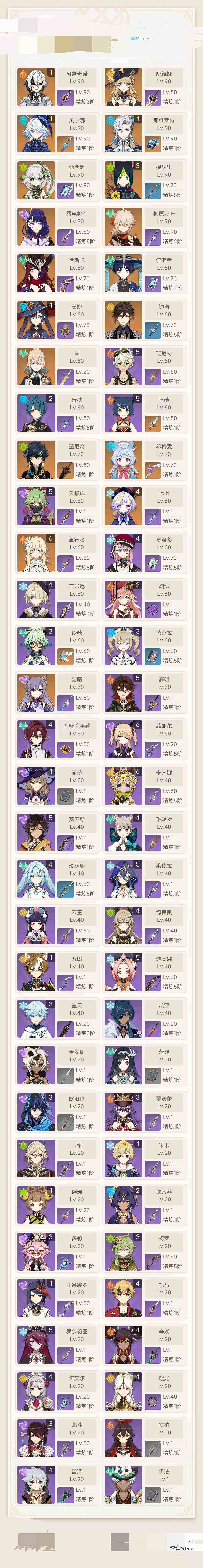YSEY32915原神账号详情图3 YSEY32915原神账号详情图3