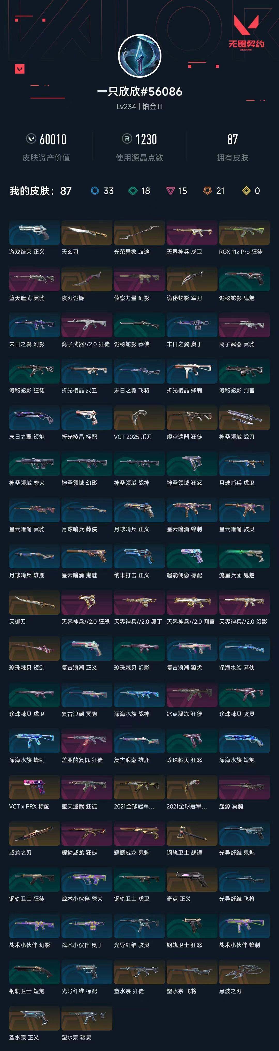 WWQXL34640无畏契约账号详情图6 WWQXL34640无畏契约账号详情图6