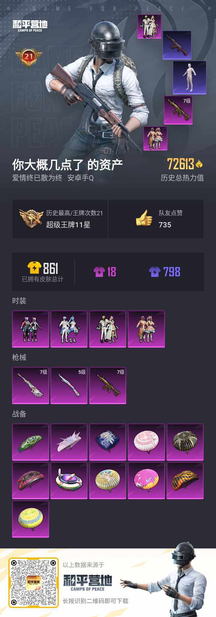 HPQM3233169和平精英账号详情图2 HPQM3233169和平精英账号详情图2