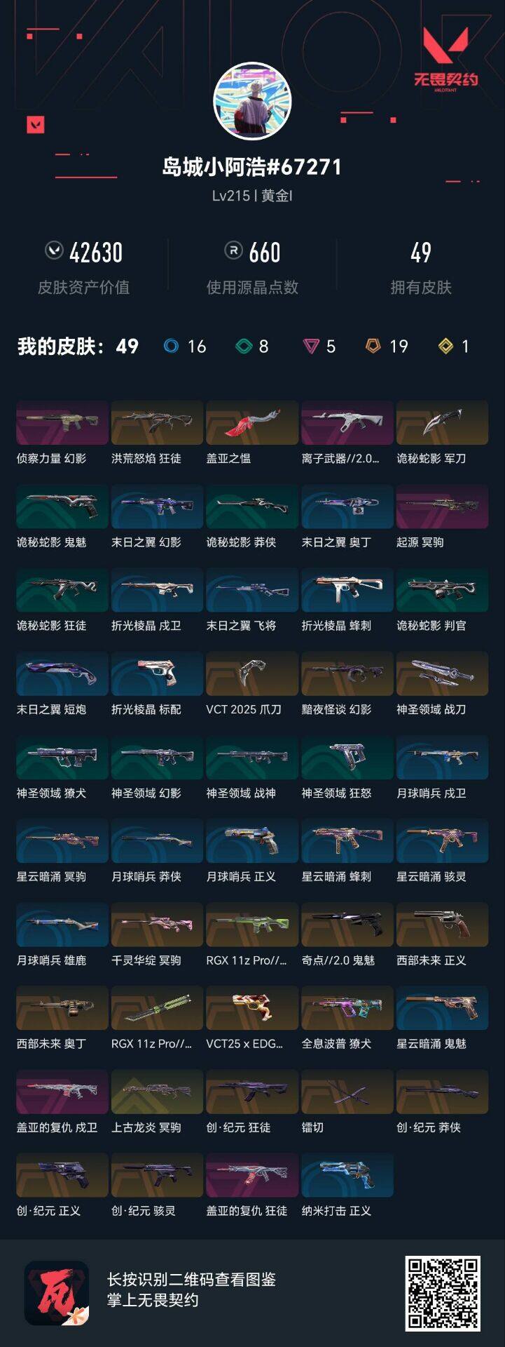 WWQEY34692无畏契约账号详情图4 WWQEY34692无畏契约账号详情图4