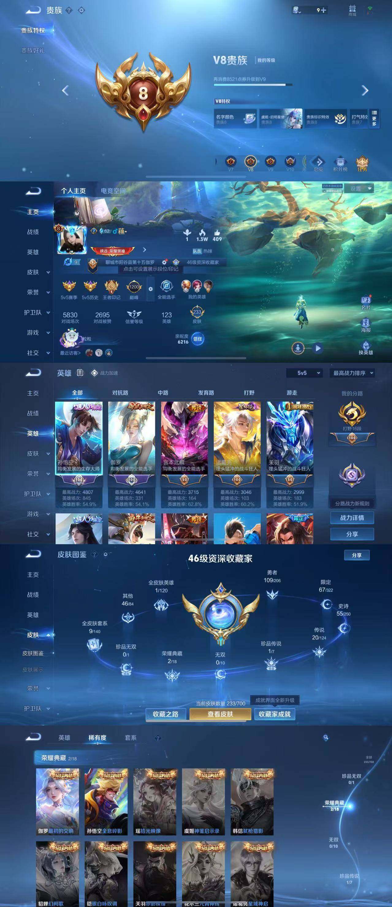 WZYXS3203431王者荣耀账号详情图2 WZYXS3203431王者荣耀账号详情图2