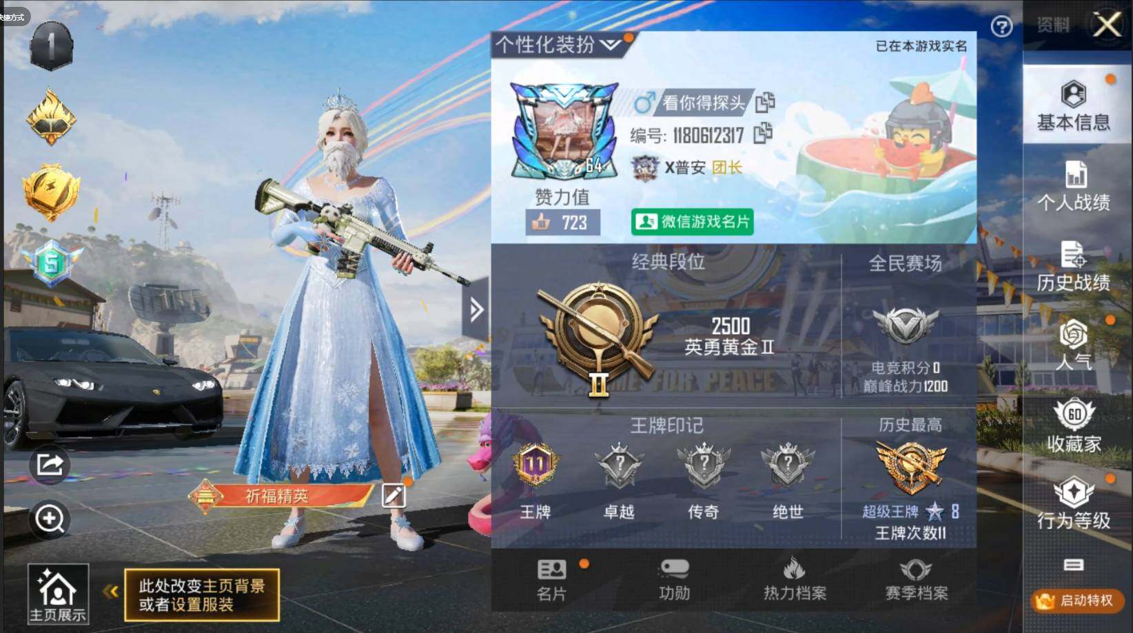 HPQM3237485和平精英账号详情图5