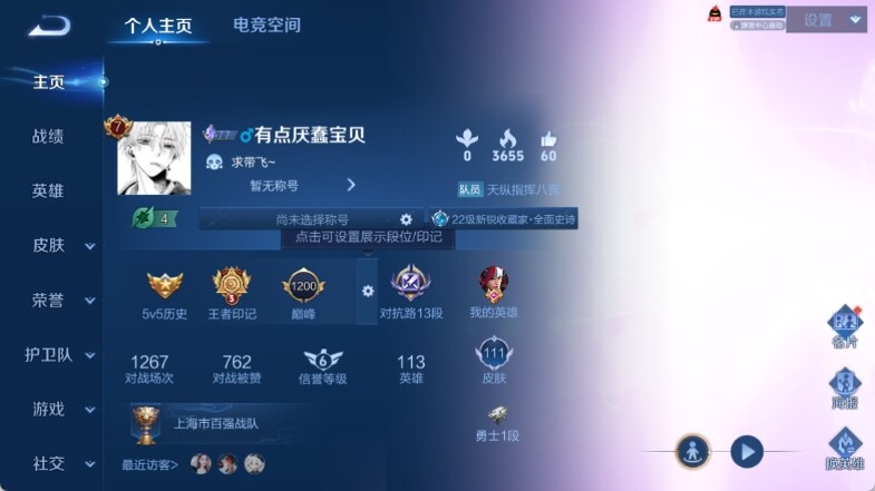 WZ033145247王者荣耀账号详情图7 WZ033145247王者荣耀账号详情图7