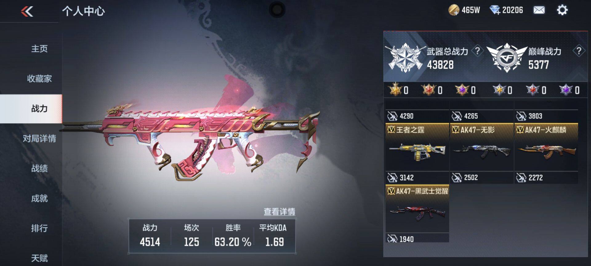 CFMEY329165枪战王者账号详情图5 CFMEY329165枪战王者账号详情图5