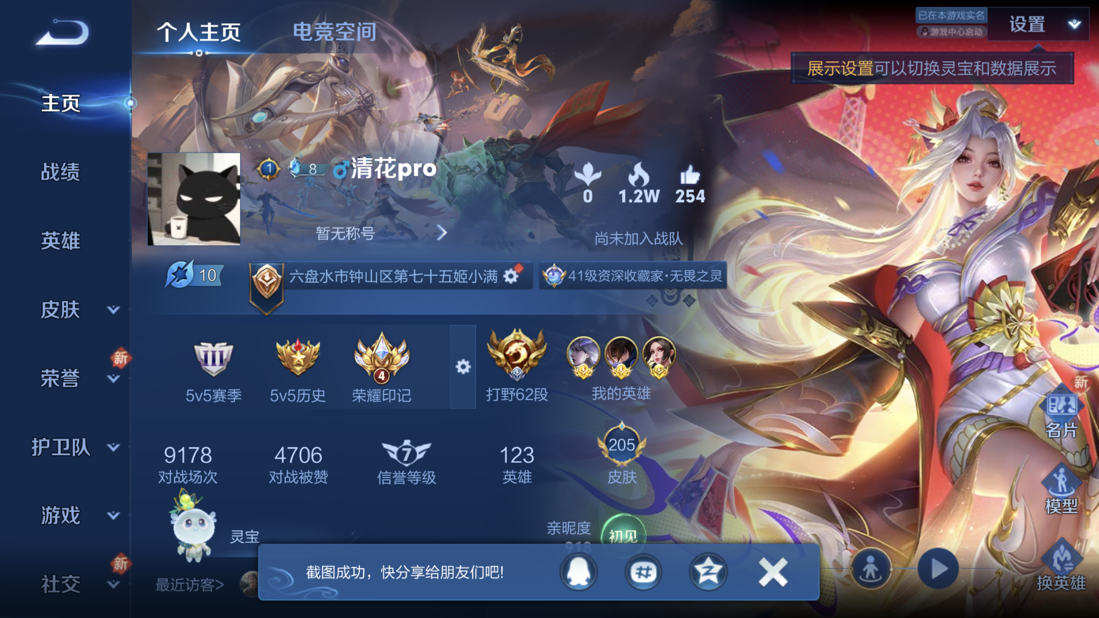 WZXS3153113王者荣耀账号详情图3 WZXS3153113王者荣耀账号详情图3