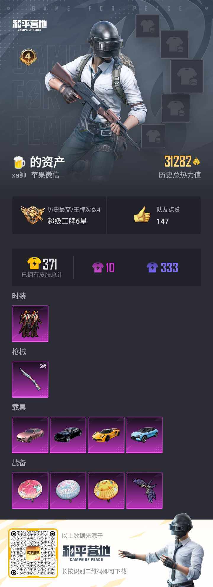 HPQM3244197和平精英账号详情图2 HPQM3244197和平精英账号详情图2