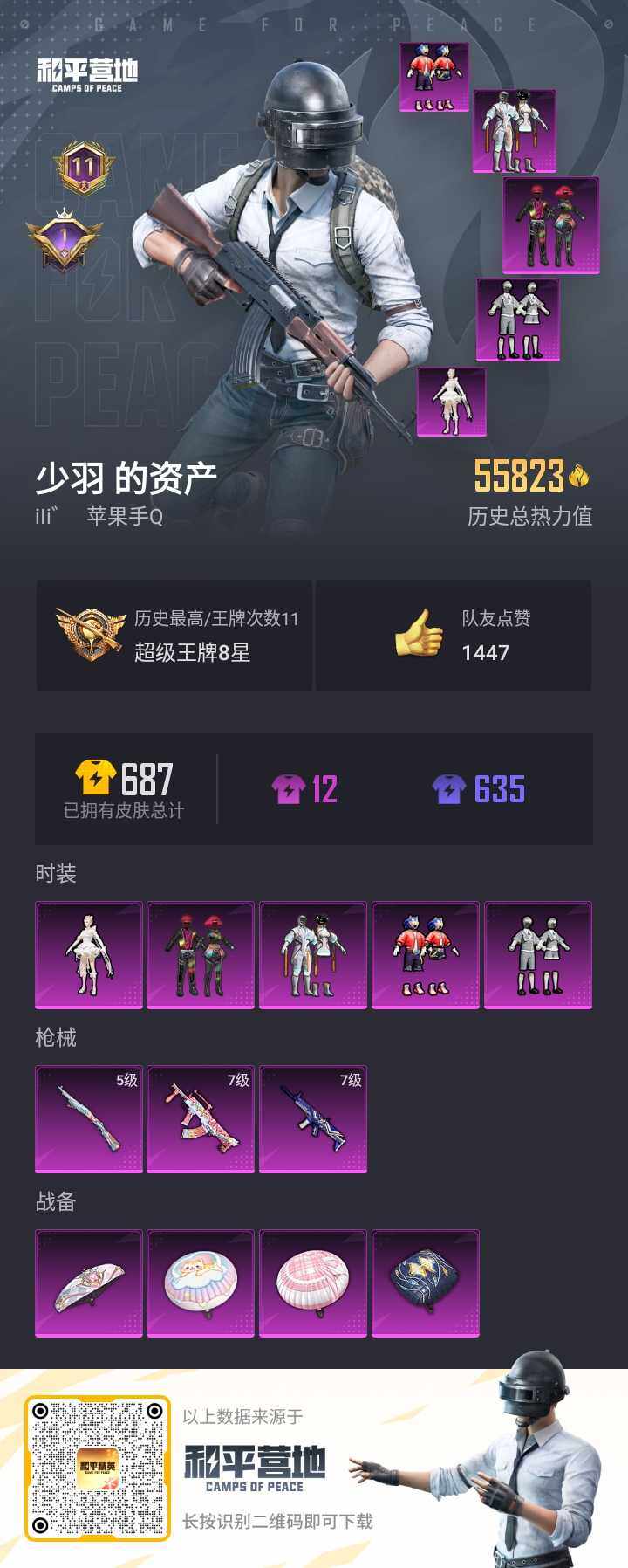HPQM3250330和平精英账号详情图2 HPQM3250330和平精英账号详情图2